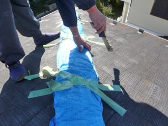 横浜市戸塚区　養生取り外し