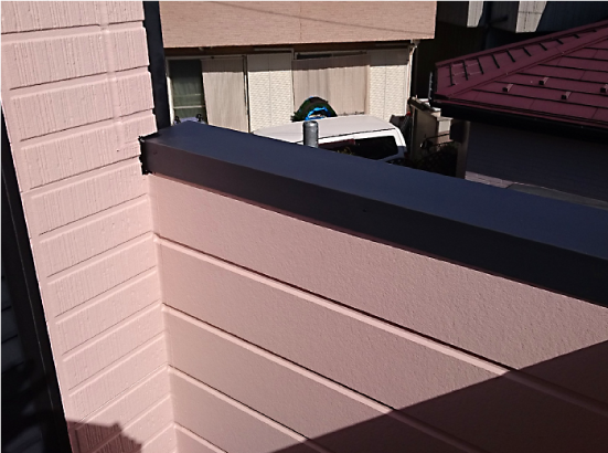 バルコニーの外壁と笠木交換