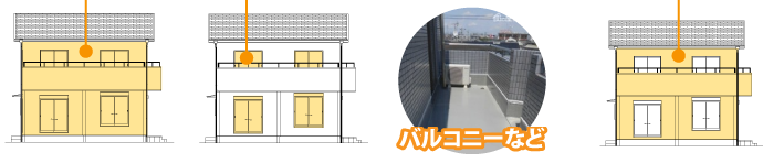 外壁全体の面積-塗らない面積+追加部分の面積=外壁塗装面積