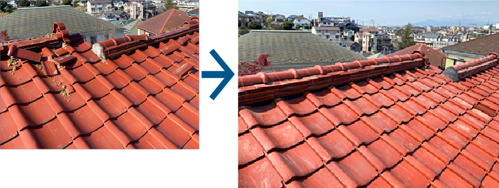 棟の取り直しbefore after