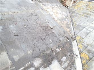 温水器のあった屋根、本棟より