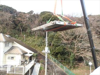 温水器パネル部分つりさげ