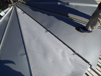 新規屋根材設置