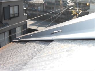 狛江市　屋根調査　コロニアル　釘浮き