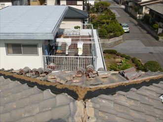 三鷹市　瓦屋根の棟交換工事006_R