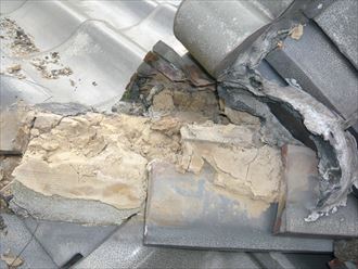 三鷹市　瓦屋根の棟交換工事002_R