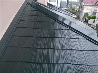 富里市屋根塗装竣工間近002