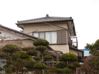 いすみ市　雨樋調査　落下しそうな雨樋