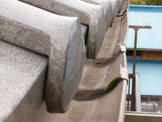 いすみ市　雨樋調査　雨樋たわみ