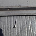 富津市　屋根調査　釘の抜け