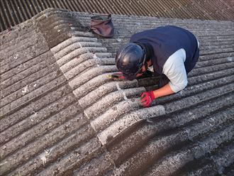 千葉市大波スレート棟補修001