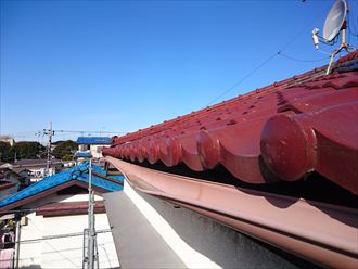 花見川区雨樋雪止め工事001