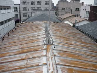 千葉市稲毛区　現地調査　屋根の様子