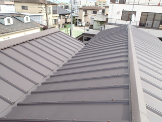 浦安市　屋根点検　M字屋根