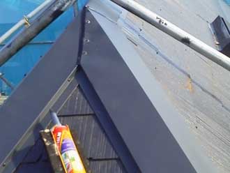 板金交換　コーキング