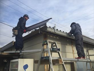 市川市プレハブ幕板交換工事008