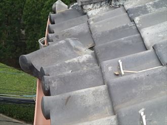 習船橋市軒先瓦補修003