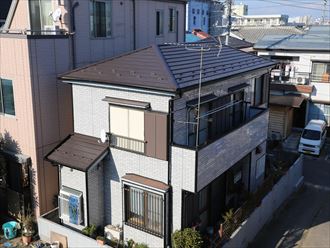 浦安市屋根樋工事完工009