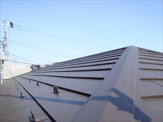 浦安市屋根樋工事経過008