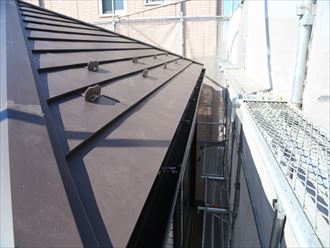 浦安市屋根樋工事完工002