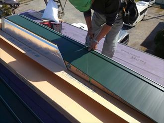 コロニアルからカバー船橋工事中005