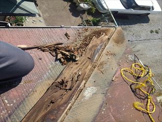 コロニアルからカバー船橋工事中001