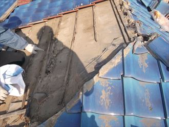 袖ヶ浦市瓦屋根部分葺き替え004