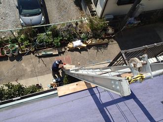 コロニアルからカバー船橋工事014