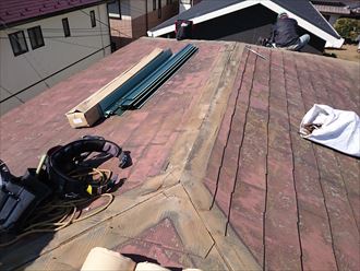 コロニアルからカバー船橋工事002