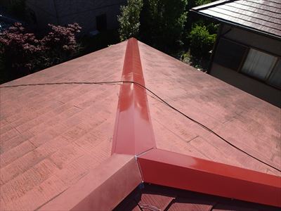 棟板金交換済み