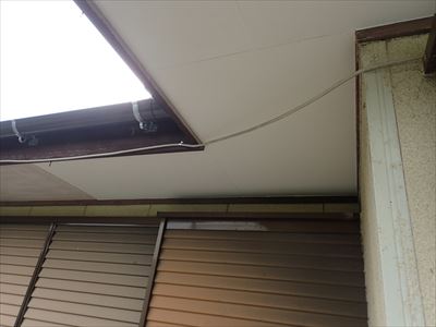 富津市,軒天,張替,ケイカル板