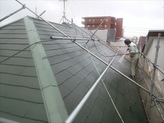 船橋市屋根外壁塗装工事洗浄002