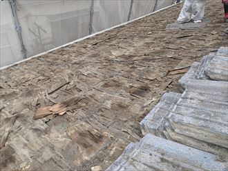 足立区セメント瓦葺き替え着工006