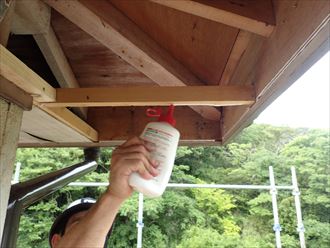 軒天,ケイカル板,ボンド,下地