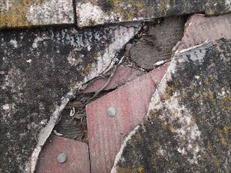 屋根材,割れ,防水紙,穴,雨漏り