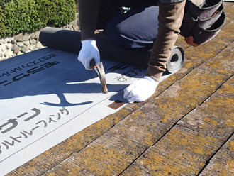 袖ヶ浦市 屋根カバー工法　ルーフィング