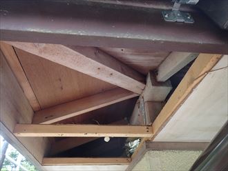 軒天,補修工事,下地