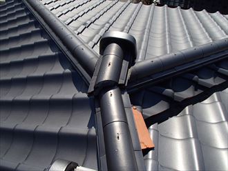 のし瓦,漆喰,ズレ