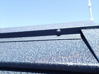 棟板金,設置,ビス止め