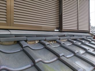 下屋,のし瓦,落下