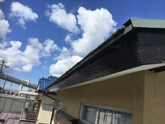 2階,雨樋,破損,台風