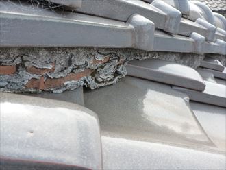 漆喰,劣化具合,泥,露出