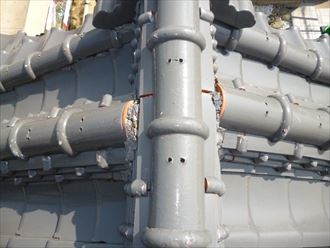 漆喰,瓦,棟,補修