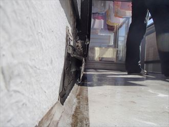 サッシ,水切り,コーキング,劣化