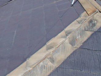 江東区　棟板金交換工事　貫板取り外し