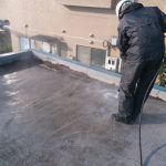 屋上防水塗膜の劣化