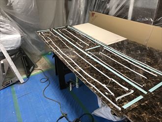 キッチンパネル取替