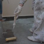 防水工事　下塗り