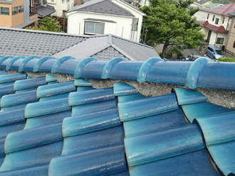 江東区　剥がれた漆喰を補修