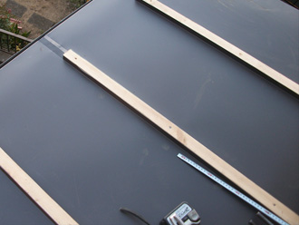 荒川区　屋根葺き替え工事　垂木、屋根材設置（ガルバリウム鋼板）